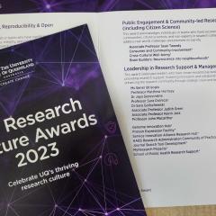 2023 Research Culture Awards program listing nominees
